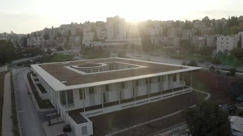 Mandel Foundation center in Jerusalem, drone footage, Israel