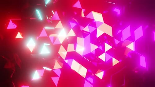 Party-Disco-Kugel-Hintergrund mit Neonlicht 4K