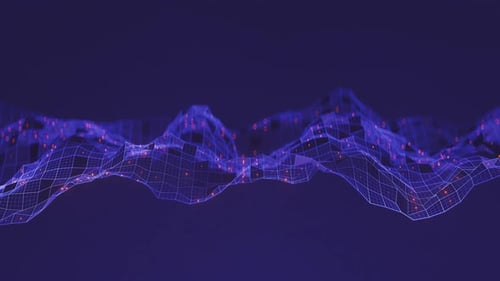 purple glow particle field loop