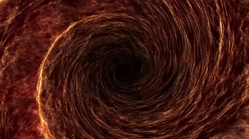 Abstract Fiery Energy Tunnel Animation Loop Background