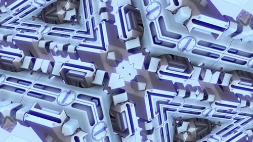 Futuristic Geometric Technology Seamless Loop Background