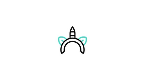 Animiertes Stirnband-Symbol