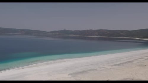 Burdur Turkey Salda Lake Aerial Views