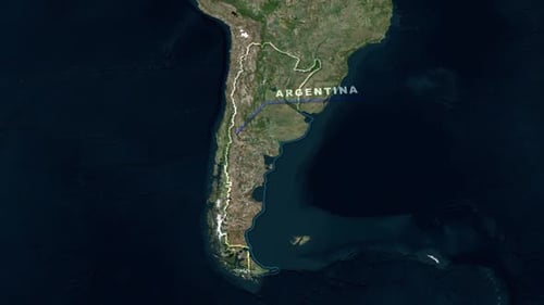 Animation der Argentinien-Karte
