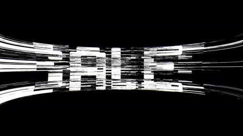 Digital Glitch Sale Text Title Animation