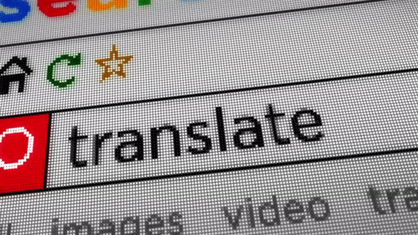 Translate text typing on browser screen, Backgrounds Motion Graphics ft ...