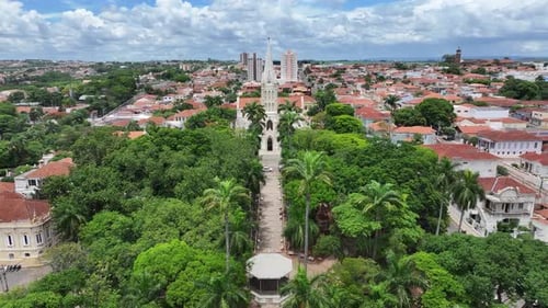 Central Square At Mococa In Sao Paulo Brazil