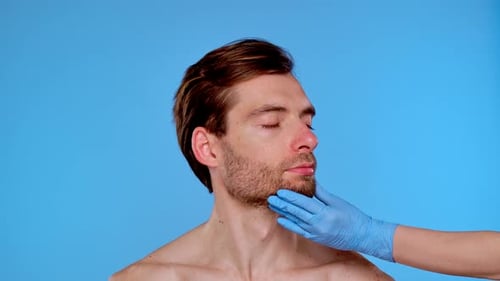 Medical Exam of Young Adult Man