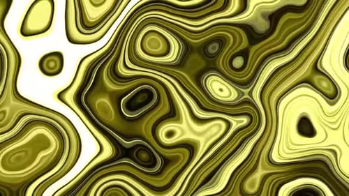 Green Yellow Metallic Fluid Background Video