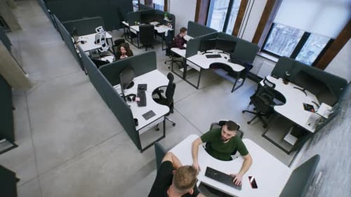 People Working at Coworking Office