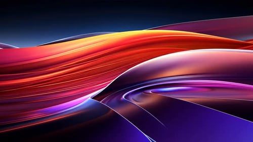 Abstract vibrant flowing colors