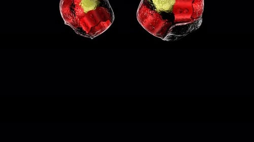 Microscopic view of intertwined biological cell structures