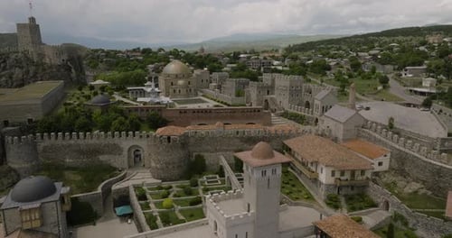 Recently Restored Historical Castle And Ahmediyye Mosque In Rabati Fortress In Akhaltsikhe, Southern