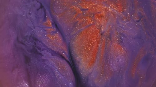 Explosion de néon à diffusion d'encre défocalisée Glitter Fluid