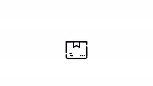 Animated Box Opening with Dollar Coin Icon Reveal