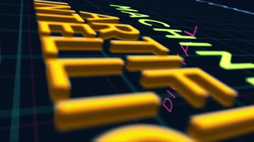 Artificial Intelligence and Machine Learning Kinetic Typography