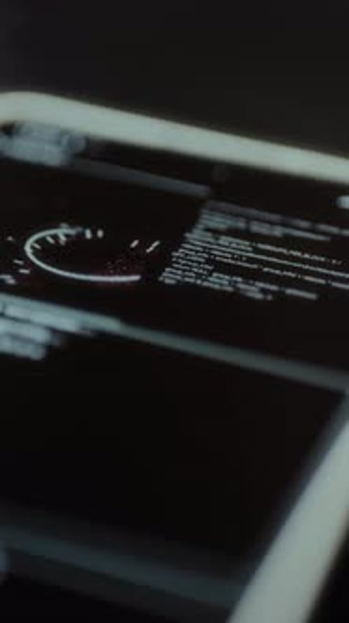 Mensaje de error relacionado con las operaciones del sistema de archivos dentro de una interfaz futurista