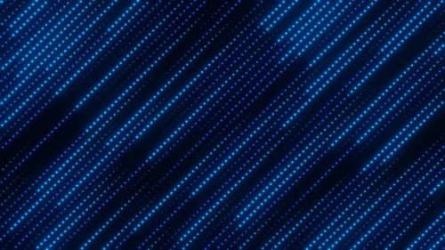 Blue Gradient Neon Dots Lines Loop Animation