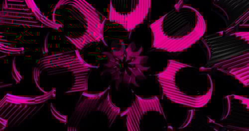 4K VJ Abstract Color Tunnel Loop Animation 54