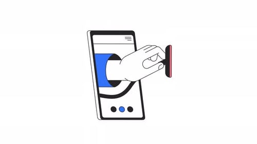 Animação de aplicativo móvel de saúde