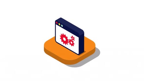 Browser Gears Alpha Animation