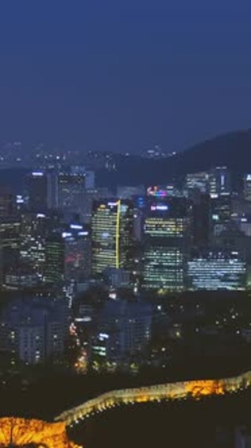 Seoul City at Night South Korea