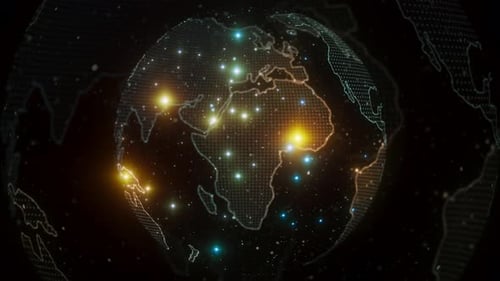 3d digital earth animation