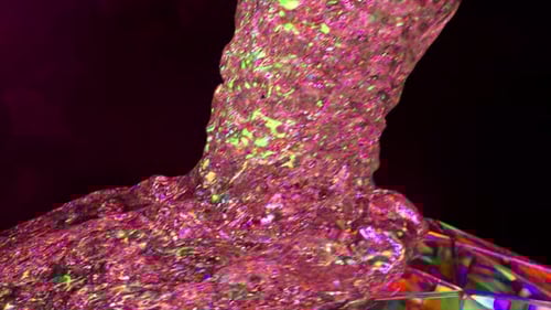 Abstract Holographic Brain Pulsing on Futuristic Geometric Dome