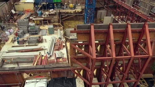Sitio de construcción de una casa en Londres