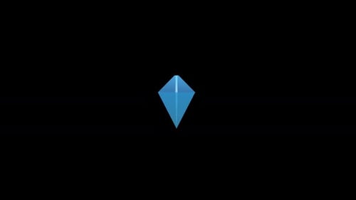 Animierte Diamantenbeutel-Symbolanimation