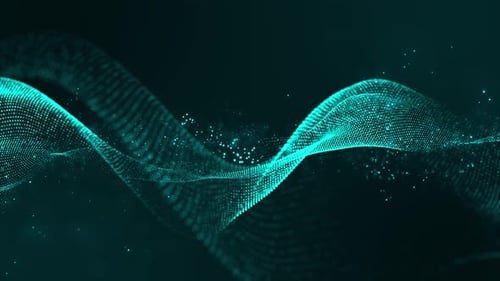 Dynamic Abstract Particle Wave Background