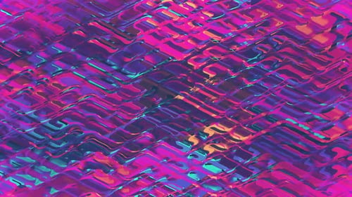 Vibrant Abstract Fluid Wavy Neon Motion Background Loop