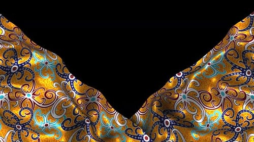 Indonesia Ethnic Silk Pattern Cloth Fabric Tengkawang Ampeik Batik Kalimantan Timur East Borneo