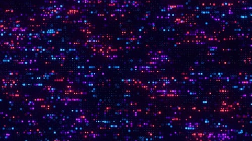 Futuristic Digital Grid Background Loop