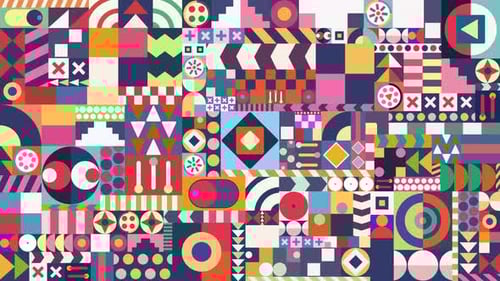 Colorful Geometric Background 4K