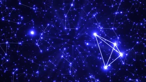 Atemberaubende animierte Konstellation mit lebendiger kosmischer Kulisse