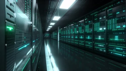 Inside Large Data Center. Advanced Cloud Computing Concept