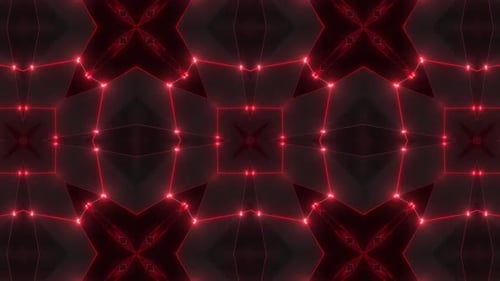 Dynamic red light pattern pulses with energy in abstract digital space