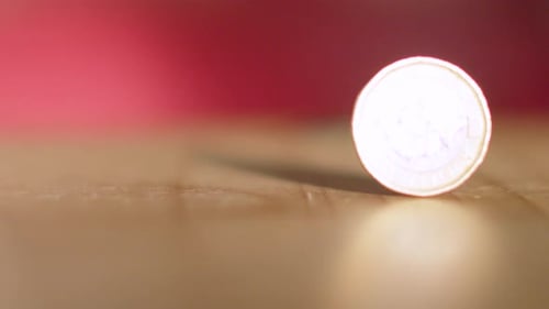 Gold and Silver Coin Spinning