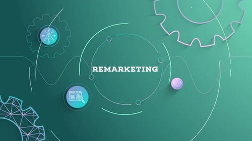 Infographic Remarketing Green Background Looped