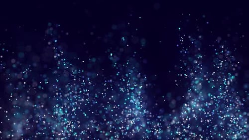 Abstract Blue Particle Stream Digital Background Loop