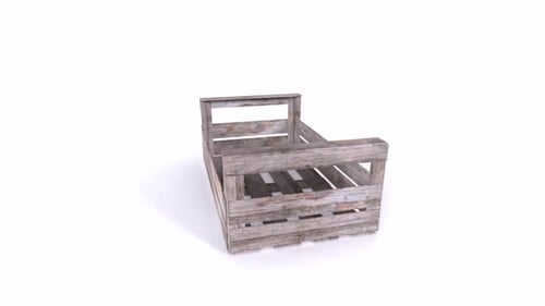 Rustic Wooden Crate for Storage