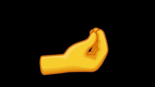 Wiggling Italian Hand Gesture Emoji Animation
