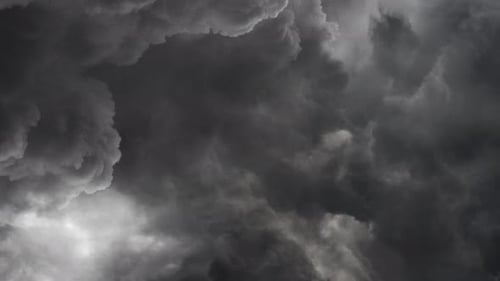 Dark Storm Clouds Ominous Weather Background