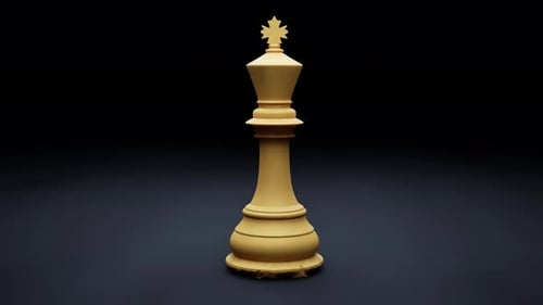 King Chess Piece Animation