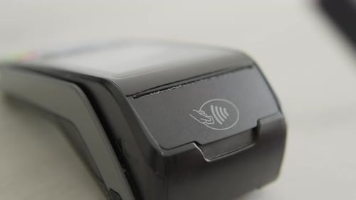 Video Presents Fast and Convenient Way to Pay for Goods Using Smartphone and NFC Technology on POS