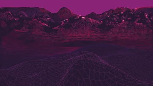 Bewegliche Animation des pinken Netzes