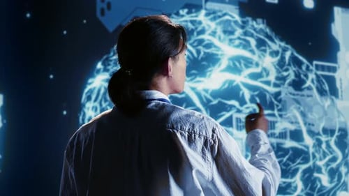 Manager Oversees AI Neural Network