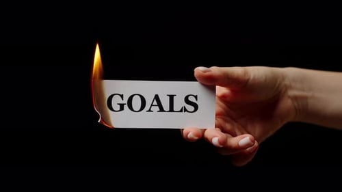 Goals on Card Catching Fire in the Dark