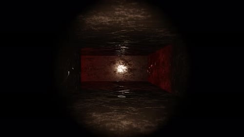 Red And White Flashlight In The Dark Sci Fi Background Loop Animation In 4K